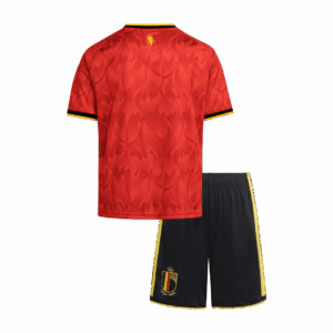 Kid's Belgium Home Soccer Jersey Kit(Jersey+Shorts) 25/26 Red