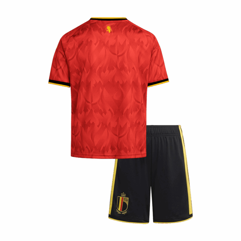 Kid's Belgium Home Soccer Jersey Kit(Jersey+Shorts) 25/26 Red