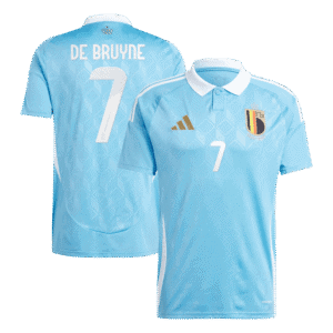 DE BRUYNE #7 Belgium Away Soccer Jersey EURO 2024