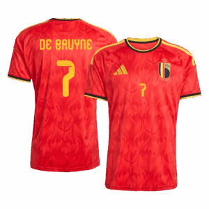 DE BRUYNE #7 Belgium Home Soccer Jersey World Cup 2026 Red