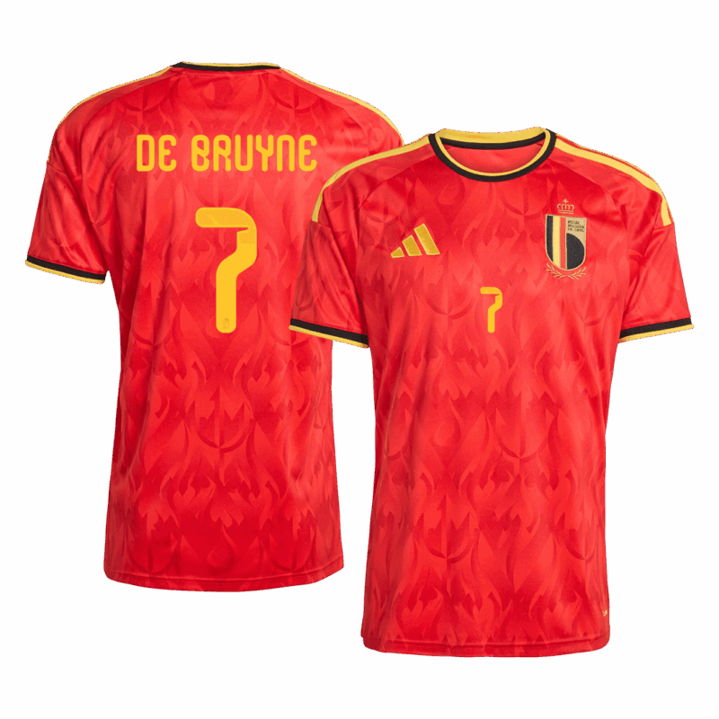 DE BRUYNE #7 Belgium Home Soccer Jersey World Cup 2026 Red