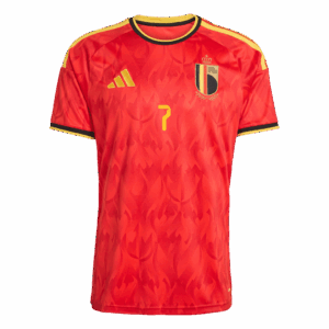 DE BRUYNE #7 Belgium Home Soccer Jersey World Cup 2026 Red