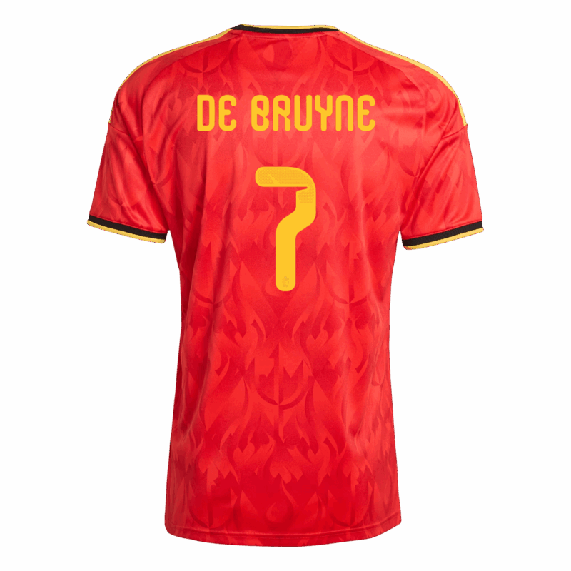 DE BRUYNE #7 Belgium Home Soccer Jersey World Cup 2026 Red