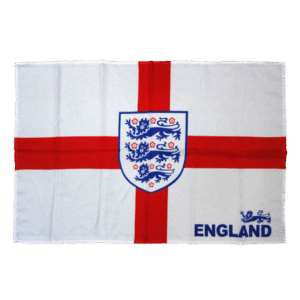 England Team Flag White