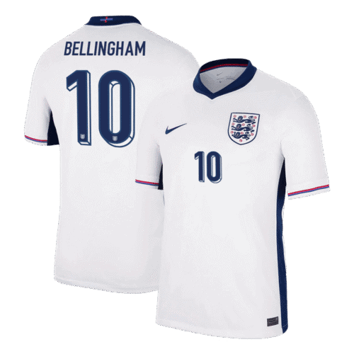 BELLINGHAM #10 England Home Soccer Jersey EURO 2024