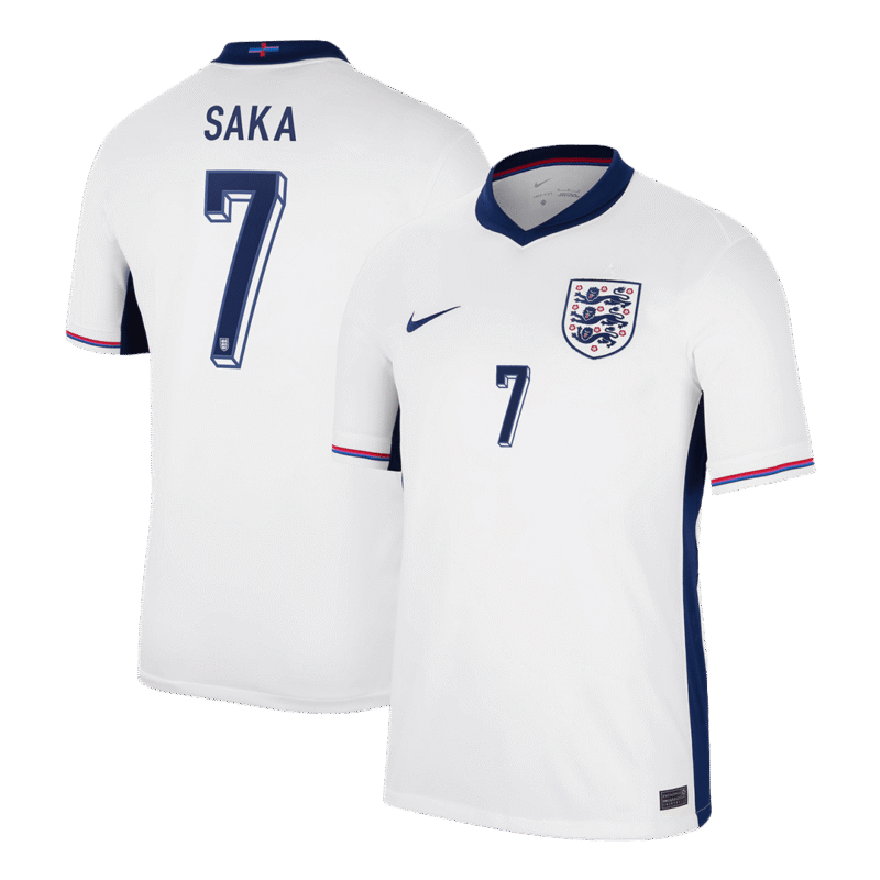SAKA #7 England Home Soccer Jersey EURO 2024