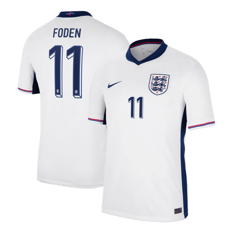 FODEN #11 England Home Soccer Jersey EURO 2024