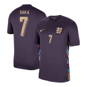 SAKA #7 England Away Soccer Jersey EURO 2024