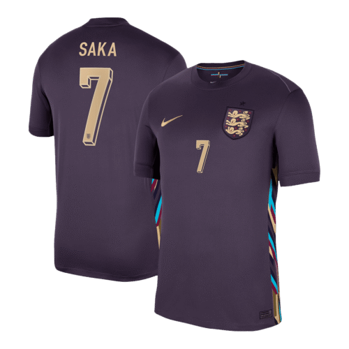 SAKA #7 England Away Soccer Jersey EURO 2024