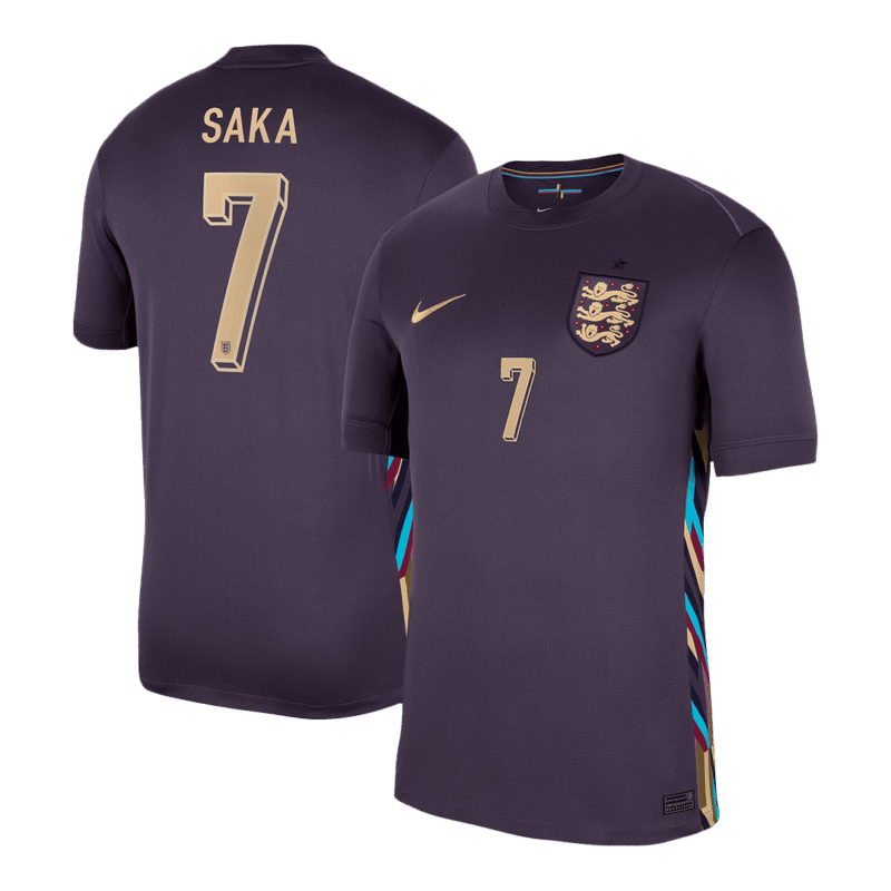 SAKA #7 England Away Soccer Jersey EURO 2024