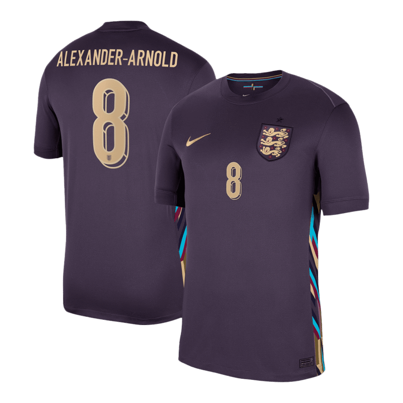 ALEXANDER-ARNOLD #8 England Away Soccer Jersey EURO 2024