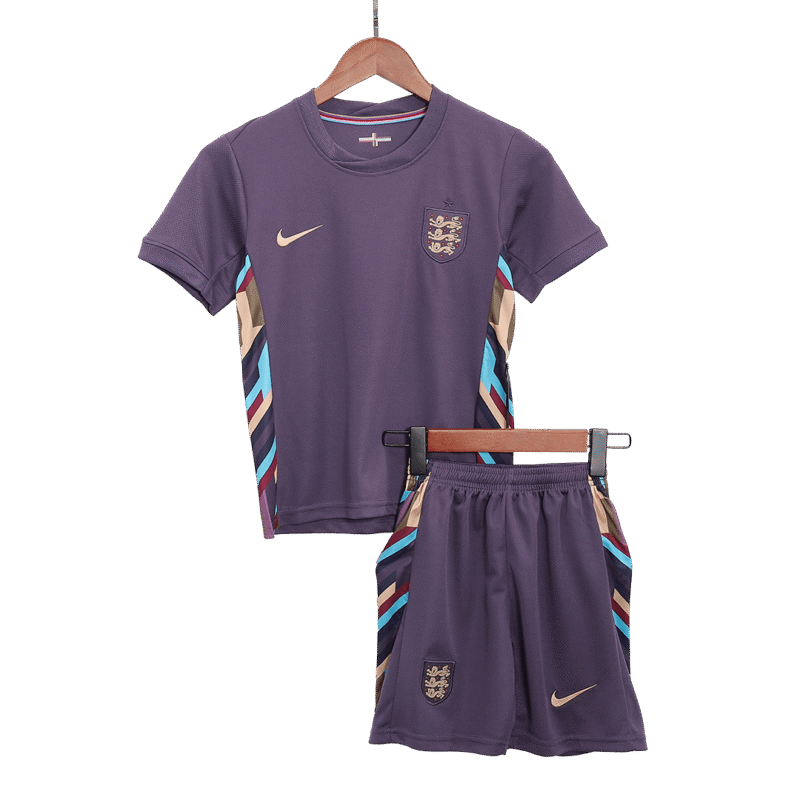 England Away Kids Soccer Jerseys Kit EURO 2024