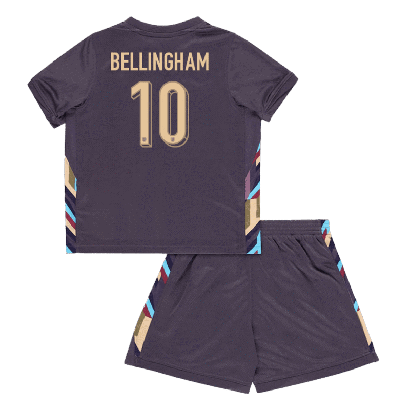 BELLINGHAM #10 England Away Kids Soccer Jerseys Kit EURO 2024