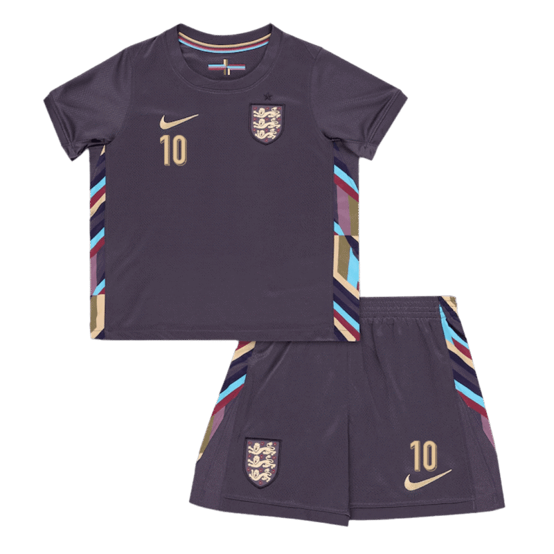 BELLINGHAM #10 England Away Kids Soccer Jerseys Kit EURO 2024