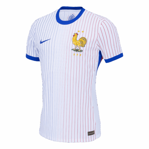 Men's Authentic France Away Soccer Jersey Shirt EURO 2024 - Player Version