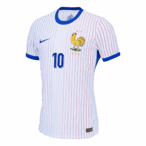Men's Authentic MBAPPE #10 France Away Soccer Jersey Shirt EURO 2024 - Player Version