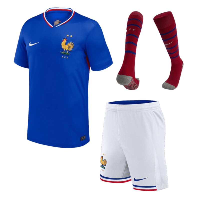 France Home Jerseys Full Kit EURO 2024