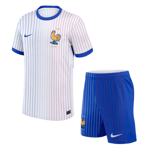 France Away Soccer Jersey Kit(Jersey+Shorts) Euro 2024