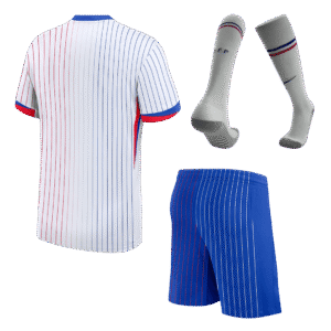France Away Soccer Jersey Kit(Jersey+Shorts+Socks) Euro 2024