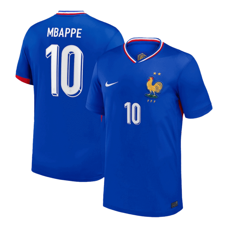 MBAPPE #10 France Home Soccer Jersey EURO 2024