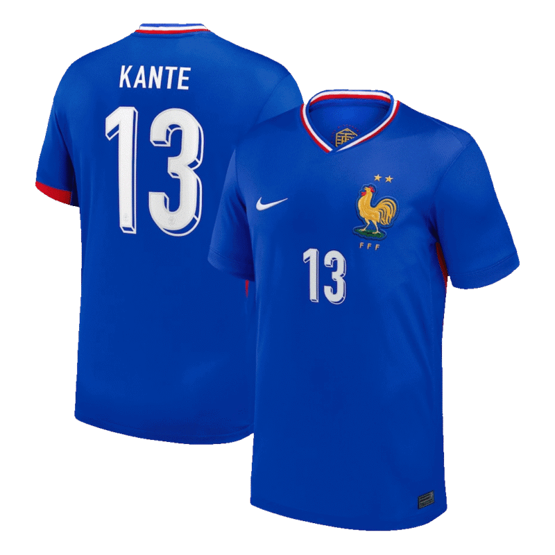 KANTE #13 France Home Soccer Jersey EURO 2024