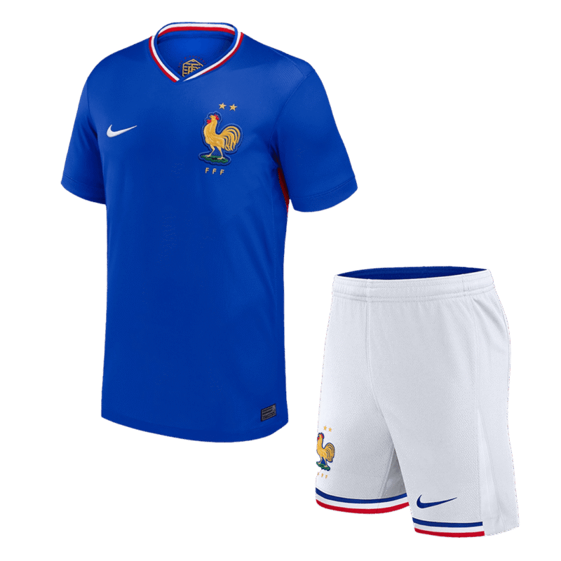 France Home Kids Soccer Jerseys Kit EURO 2024