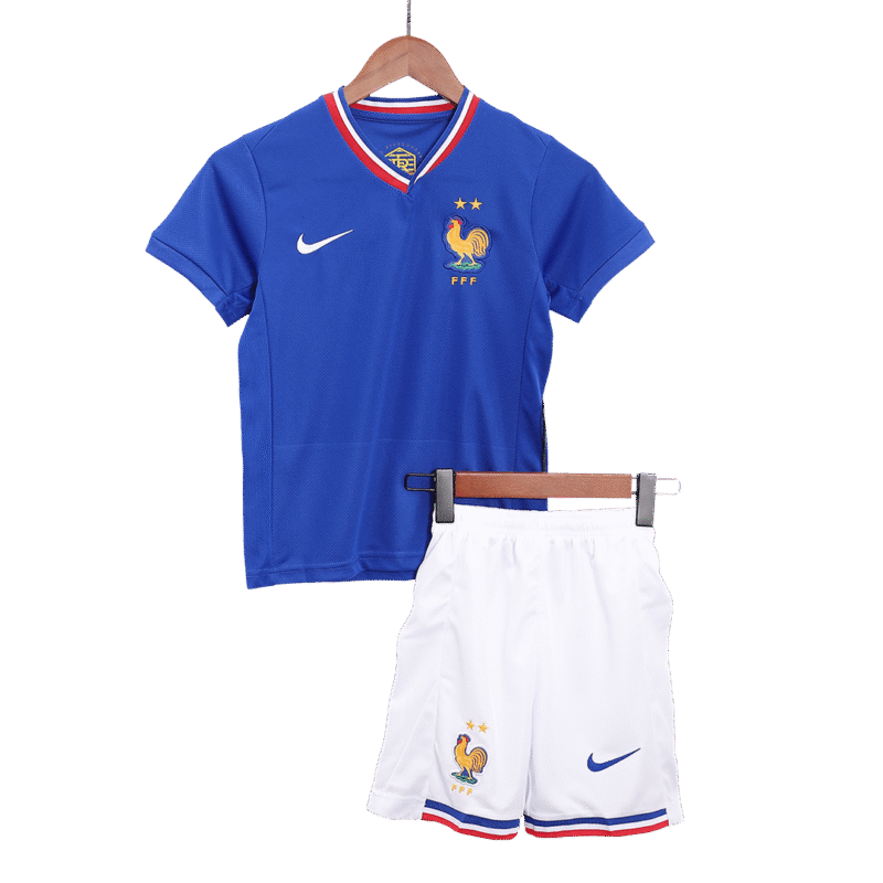 France Home Kids Soccer Jerseys Kit EURO 2024