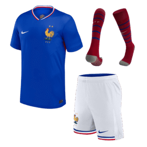 France Home Kids Soccer Jerseys Full Kit EURO 2024