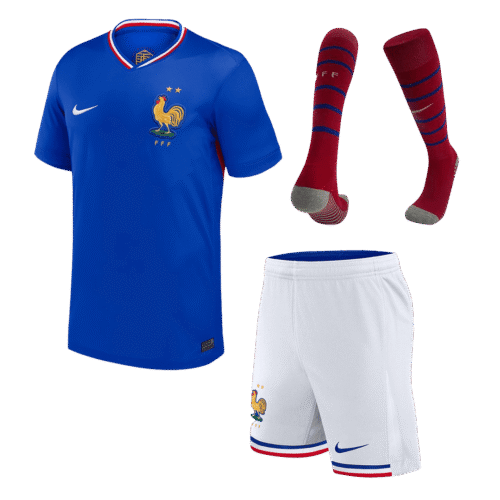 France Home Kids Soccer Jerseys Full Kit EURO 2024