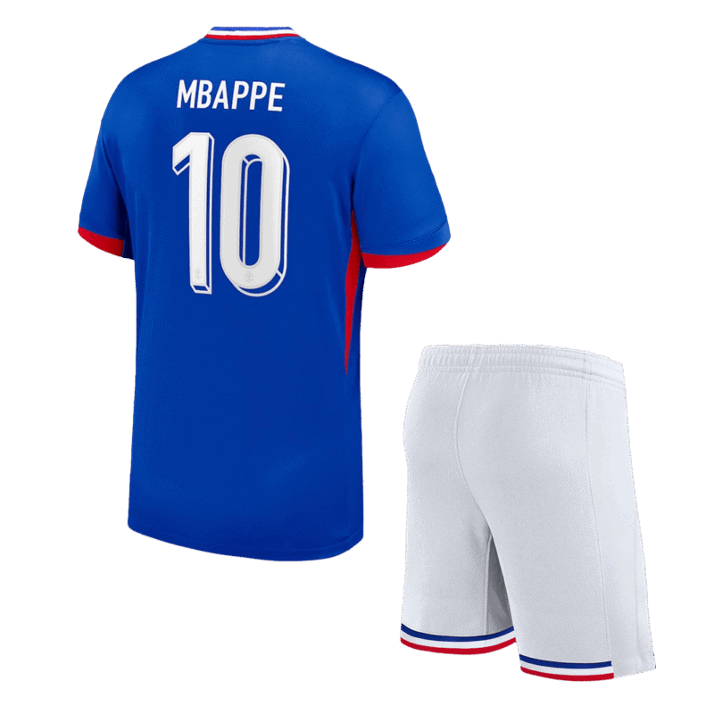 MBAPPE #10 France Home Kids Soccer Jerseys Kit EURO 2024