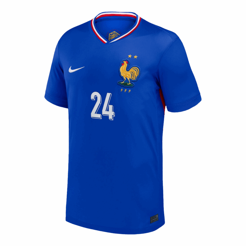DOUE #24 France Euro Home Soccer Jersey 2024 Blue