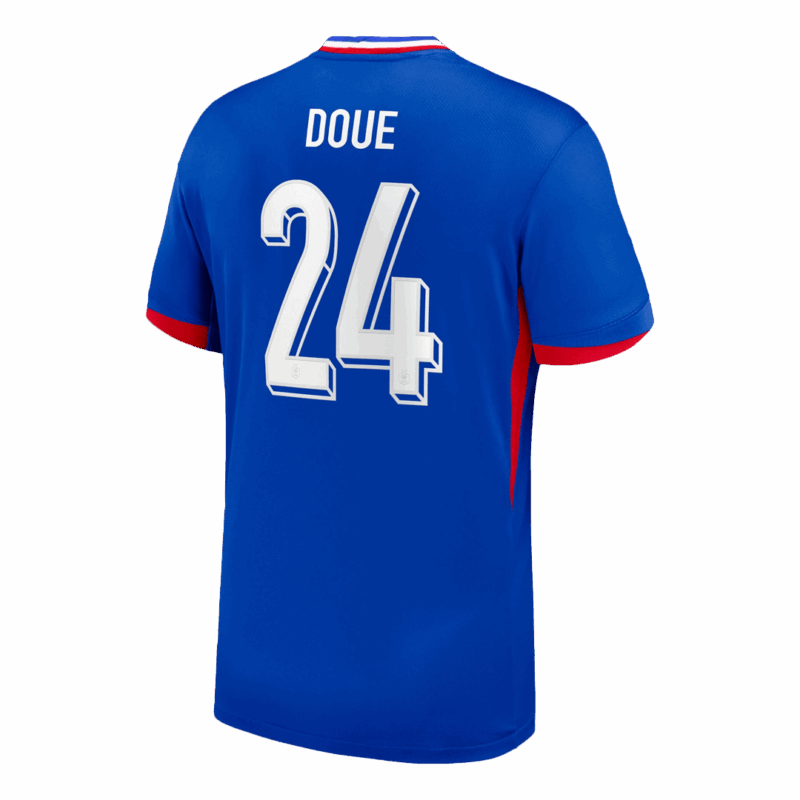 DOUE #24 France Euro Home Soccer Jersey 2024 Blue
