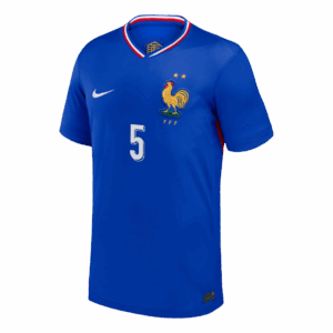 KOUNDE #5 France Euro Home Soccer Jersey 2024 Blue