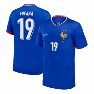 611801_1 FOFANA #19 France Euro Home Soccer Jersey 2024 Blue