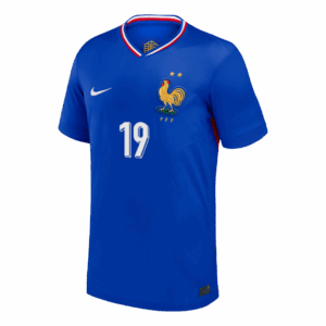 611801_2 FOFANA #19 France Euro Home Soccer Jersey 2024 Blue