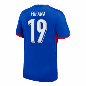 611801_3 FOFANA #19 France Euro Home Soccer Jersey 2024 Blue