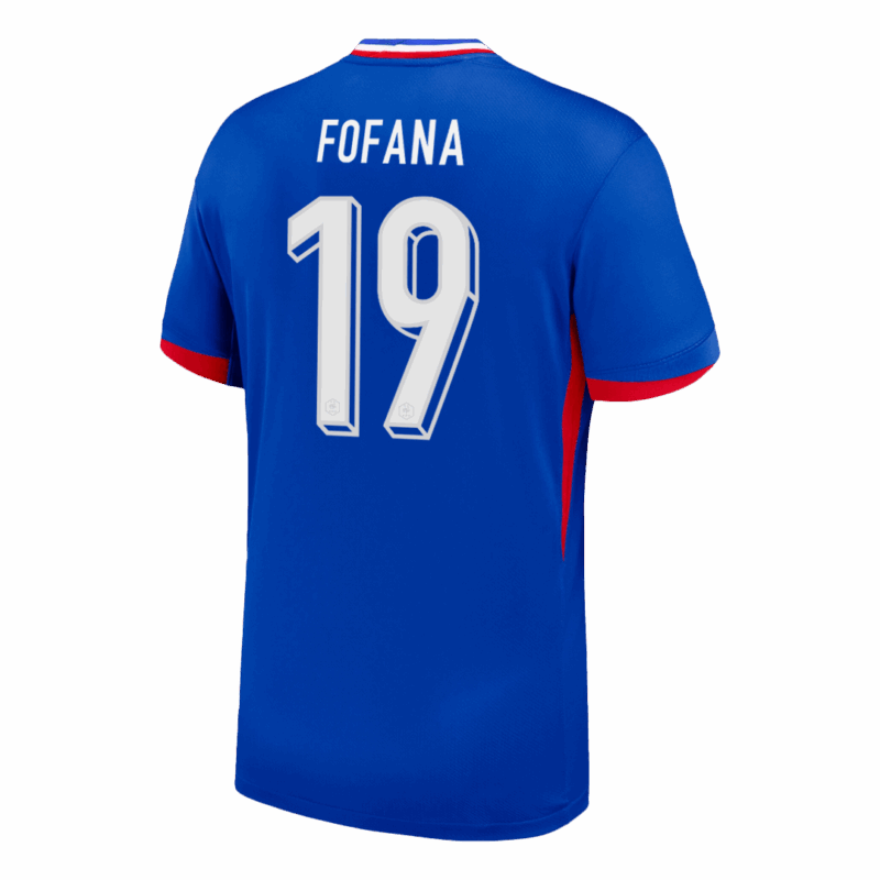 611801_3 FOFANA #19 France Euro Home Soccer Jersey 2024 Blue