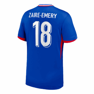 611845_3 ZAIRE-EMERY #18 France Euro Home Soccer Jersey 2024 Blue