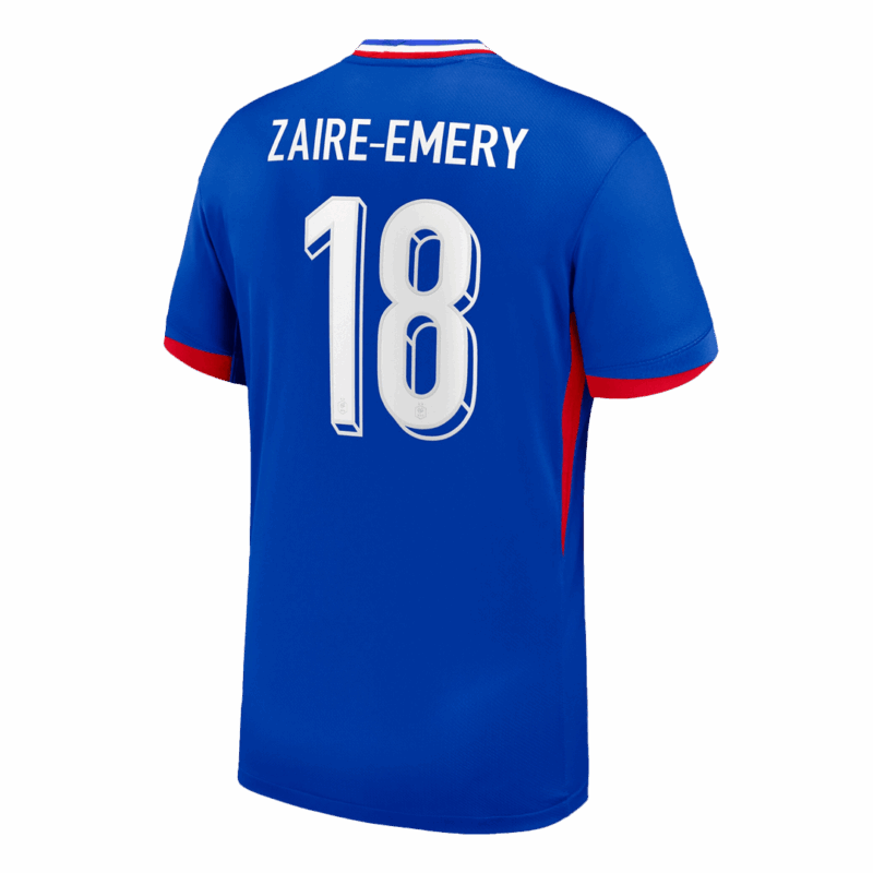 611845_3 ZAIRE-EMERY #18 France Euro Home Soccer Jersey 2024 Blue