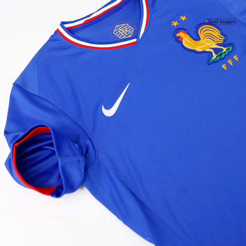 NKUNKU #18 France Euro Home Soccer Jersey 2024 Blue