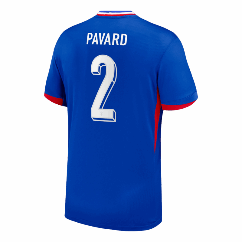 611889_3 PAVARD #2 France Euro Home Soccer Jersey 2024 Blue