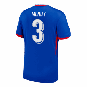 MENDY #3 France Euro Home Soccer Jersey 2024 Blue