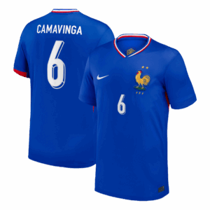 CAMAVINGA #6 France Euro Home Soccer Jersey 2024 Blue