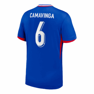 CAMAVINGA #6 France Euro Home Soccer Jersey 2024 Blue