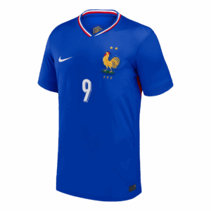 THURAM #9 France Euro Home Soccer Jersey 2024 Blue