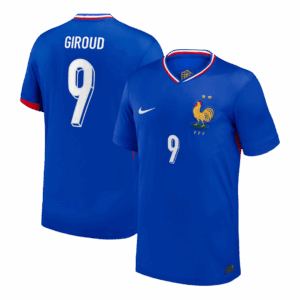 GIROUD #9 France Euro Home Soccer Jersey 2024 Blue