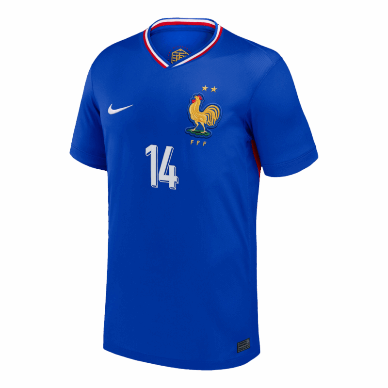 RABIOT #14 France Euro Home Soccer Jersey 2024 Blue
