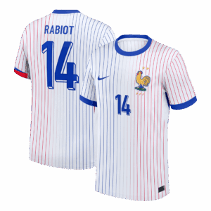 RABIOT #14 France Euro Away Soccer Jersey 2024 White
