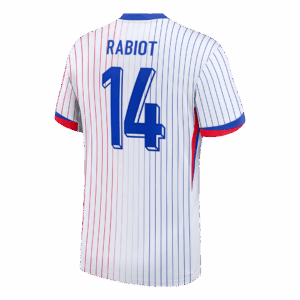 RABIOT #14 France Euro Away Soccer Jersey 2024 White