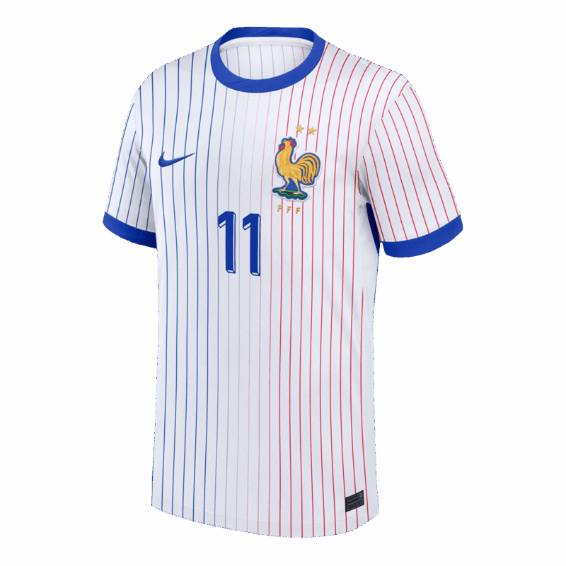 OLISE #11 France Euro Away Soccer Jersey 2024 White